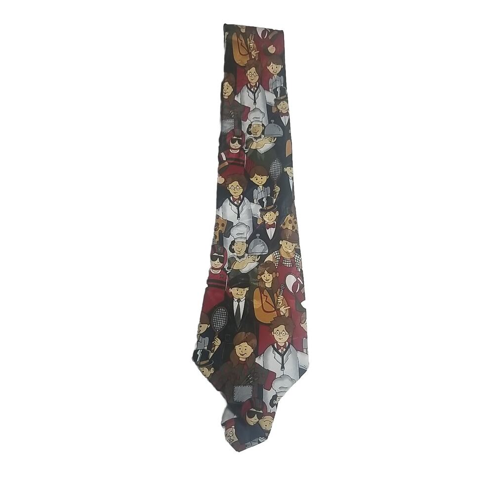 Vintage Everyday Career Hand Made Red Neck Tie